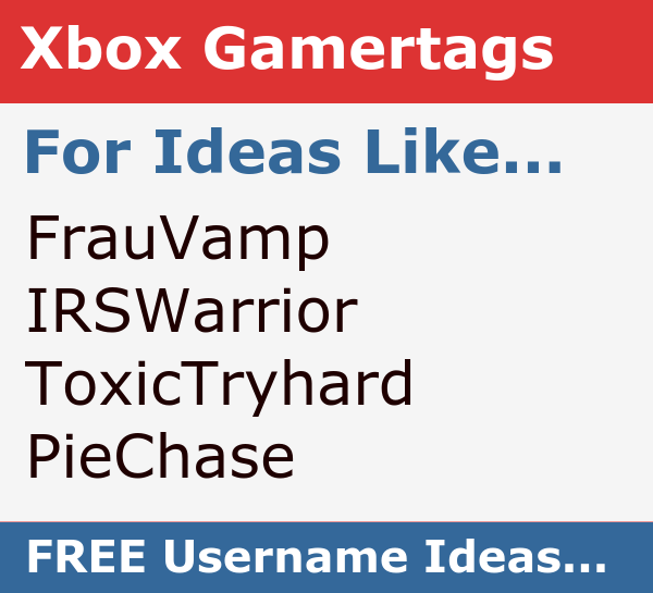 Gamertag Generator - Generate Badass Epic Gamertags for FREE!