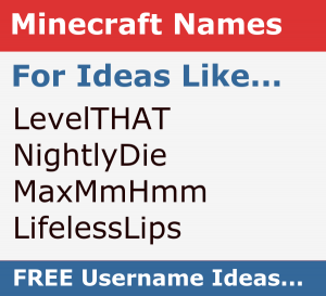 Minecraft Name Generator