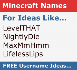 Minecraft Name Generator Free Catchy Short Og Mc Name Ideas - cool nickname generator for games