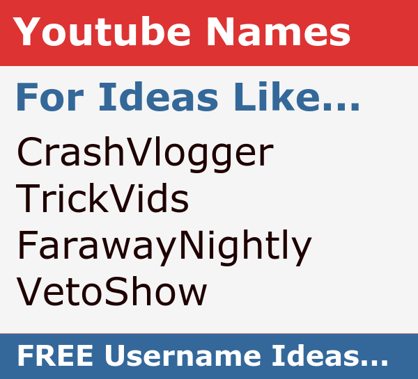 Youtube Name Generator Get Catchy Channel Usernames Instantly - cool usernames for roblox 2018